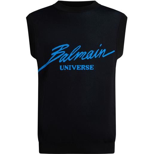 BALMAIN - maglia gilet - nero