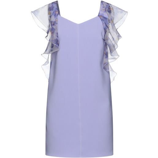 ELISABETTA FRANCHI - vestito corto - malva