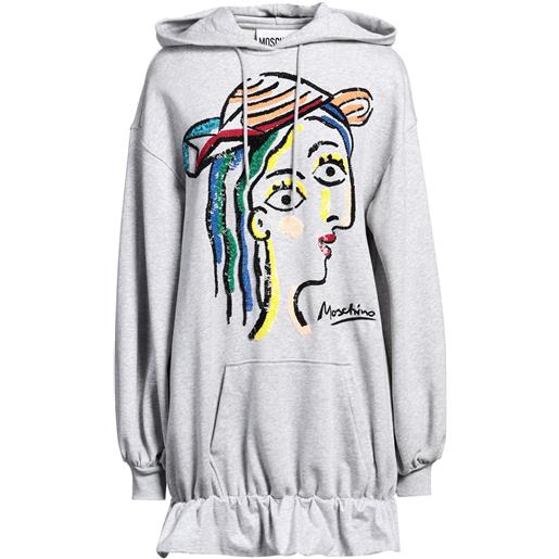 MOSCHINO - vestito corto - grigio chiaro