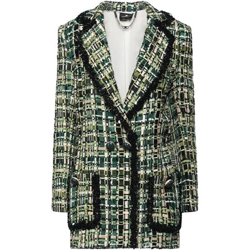 ELISABETTA FRANCHI - vestito corto - verde