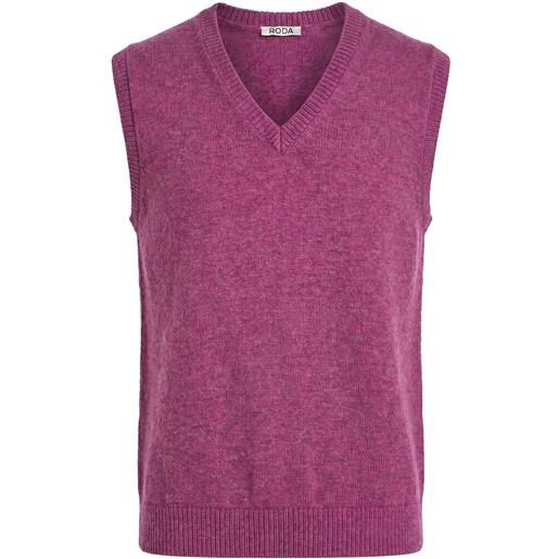 RODA - maglia gilet - prugna