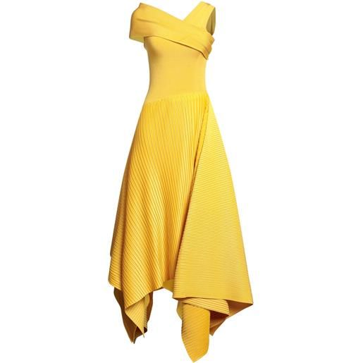 AZ FACTORY - vestito midi - giallo ocra