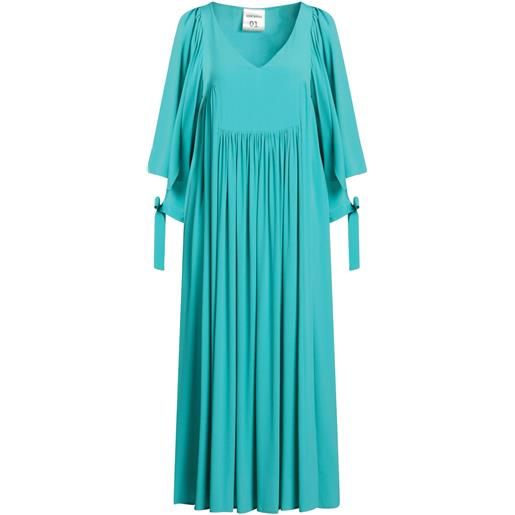 SEMICOUTURE - vestito midi - turchese