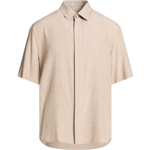 DIOR - camicia regular fit - tortora