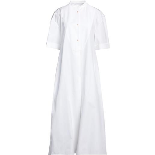 JIL SANDER - vestito chemisier - bianco