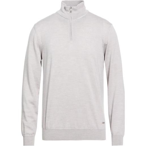 TOMBOLINI - maglia con zip - grigio chiaro