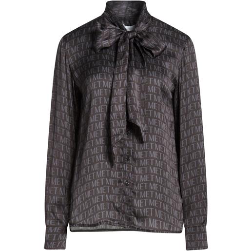 MET JEANS - camicie e bluse fantasia - nero