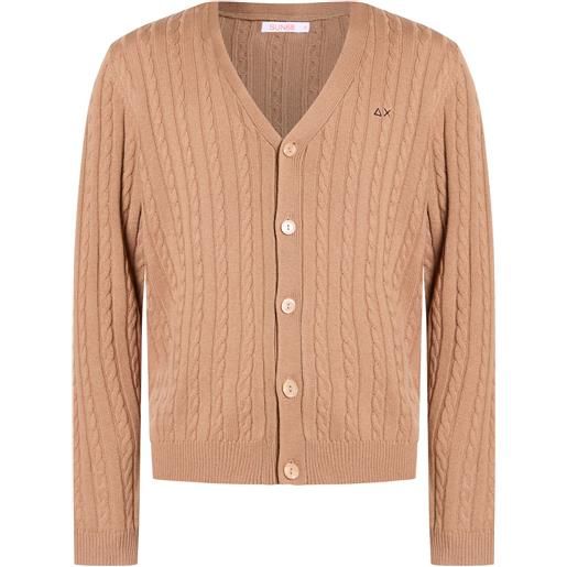 SUN 68 - cardigan - cammello