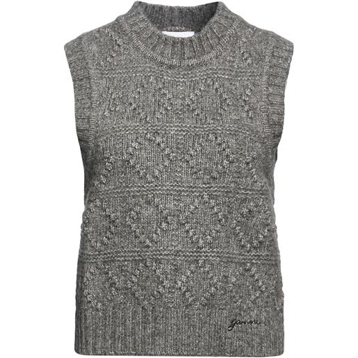 GANNI - maglia gilet - grigio