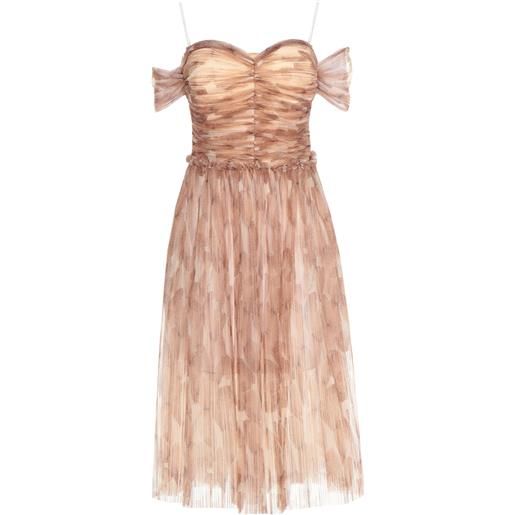 ELISABETTA FRANCHI - vestito corto - khaki