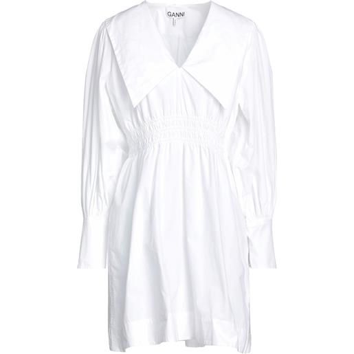 GANNI - vestito corto - bianco