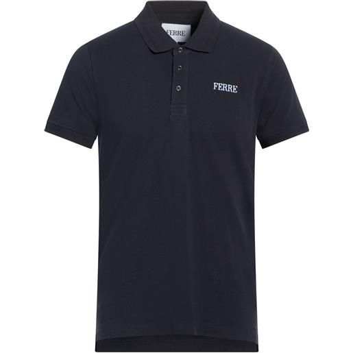 FERRE' - polo - blu notte