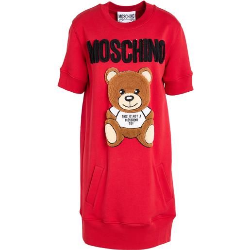 MOSCHINO - vestito corto - rosso