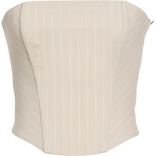 PATRIZIA PEPE - bustier - grigio chiaro