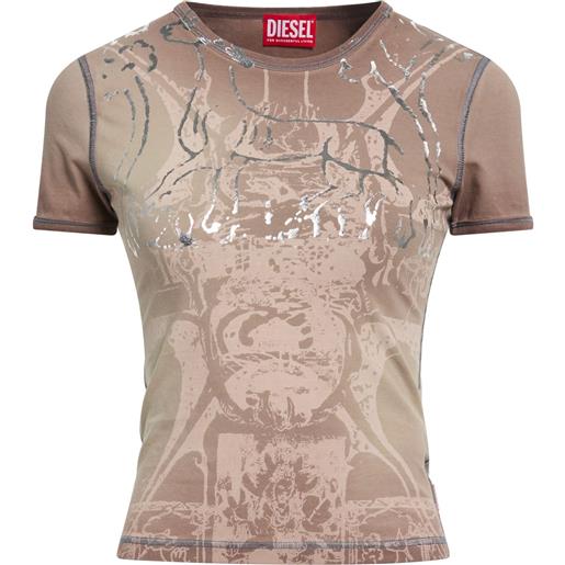 DIESEL - t-shirt - tortora