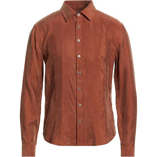 JOHN VARVATOS - camicia regular fit - ruggine