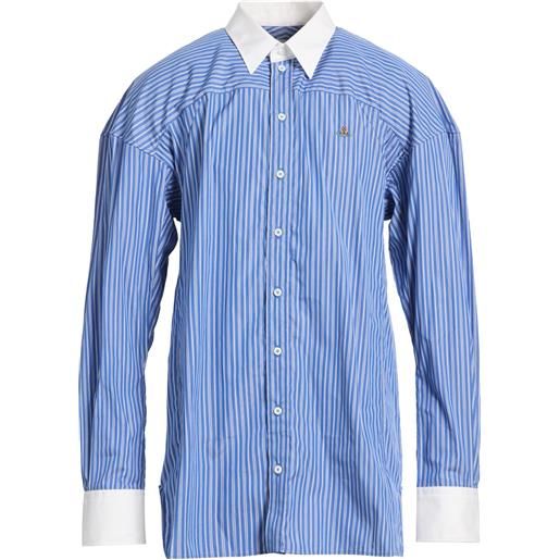 VIVIENNE WESTWOOD - camicia a righe - azzurro