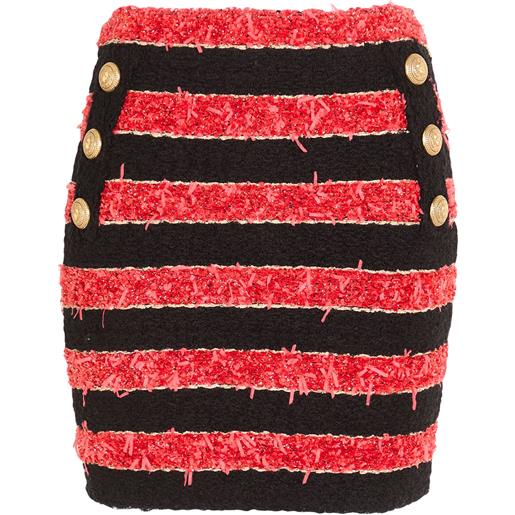 BALMAIN - minigonna - rosso