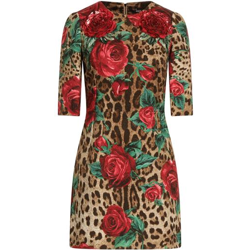 DOLCE&GABBANA - vestito corto - sabbia