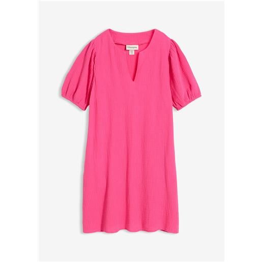 bonprix abito corto in mussola-fucsia