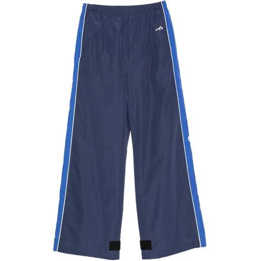 Balenciaga pantaloni sportivi con logo - blu