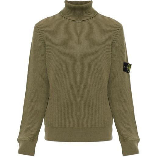 Stone Island maglione a collo alto - verde
