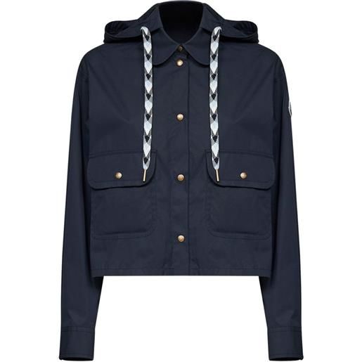 Moncler giacca con cappuccio - blu