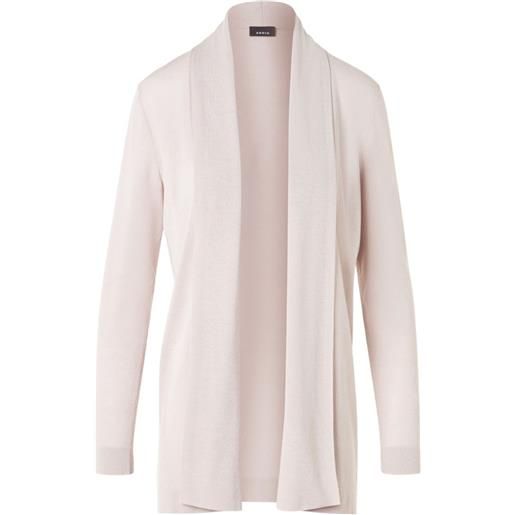 Akris cardigan in misto seta - toni neutri