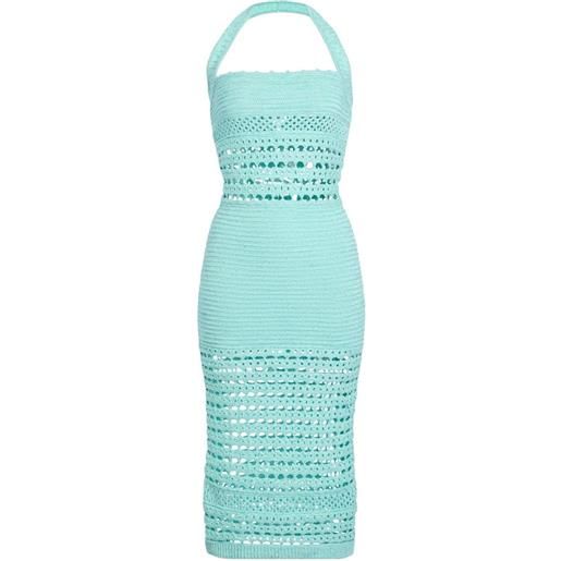 Retrofete abito midi jaycee - blu