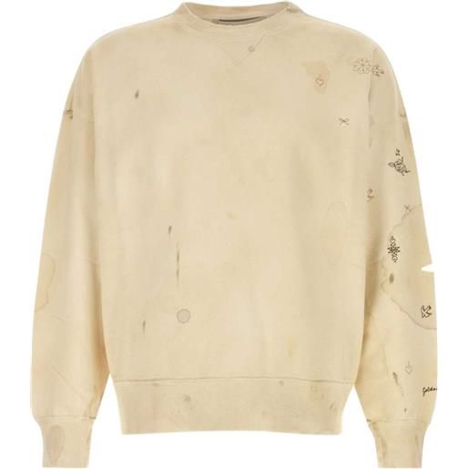 Golden Goose maglione con effetto vissuto - toni neutri