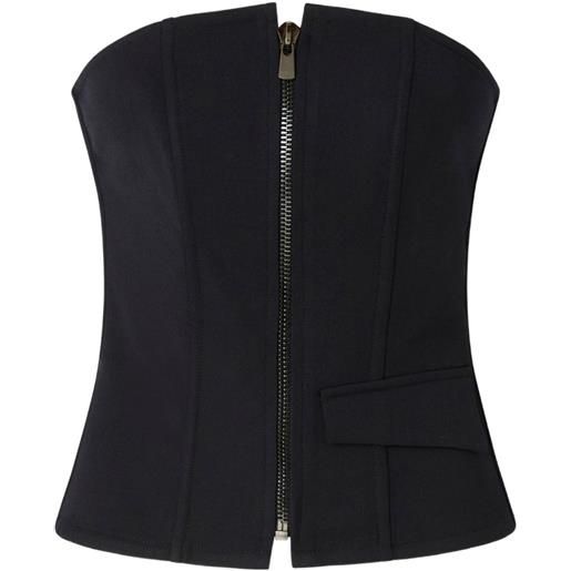 PINKO corsetto con zip - nero