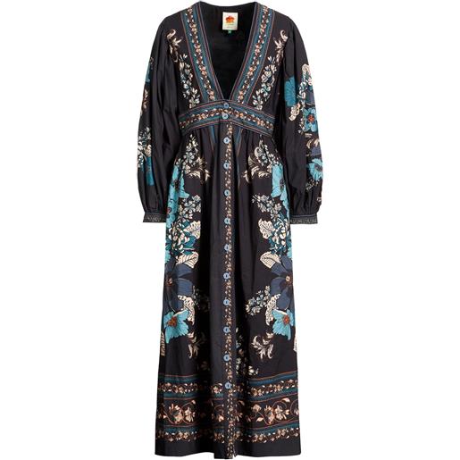 FARM RIO - vestito midi - blu notte