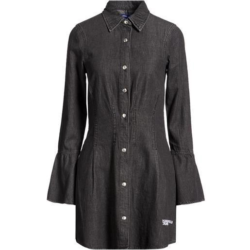 KARL LAGERFELD JEANS - vestito chemisier - antracite