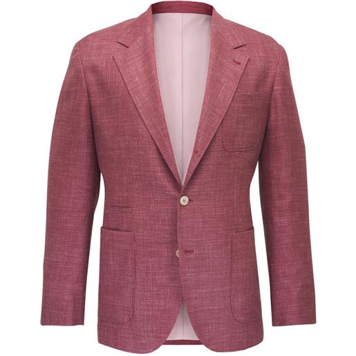 Brunello Cucinelli blazer con tasche applicate - rosso