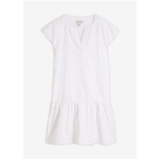 bonprix abito tunica in jeans di cotone-bianco