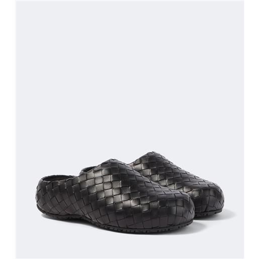 Bottega Veneta mules klog in pelle intrecciato