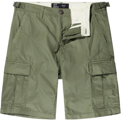 Vintage Industries master pantaloni corti bdu, color oliva, 