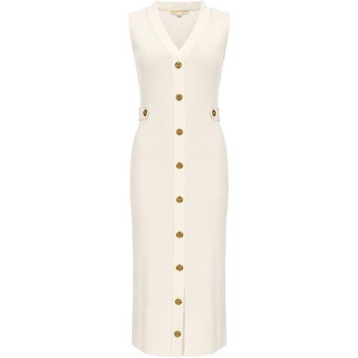 Michael Kors abito midi con scollo a v - toni neutri