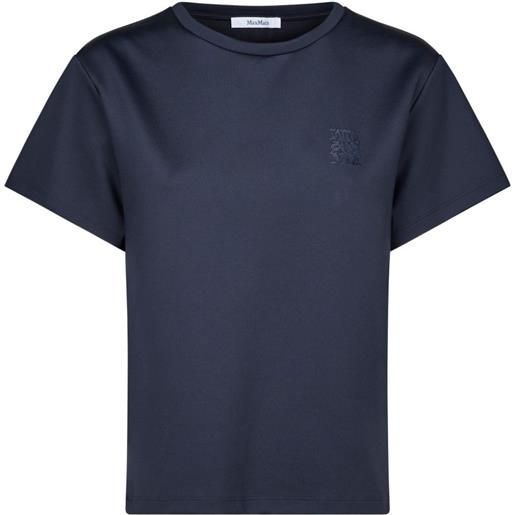 Max Mara t-shirt con logo - blu