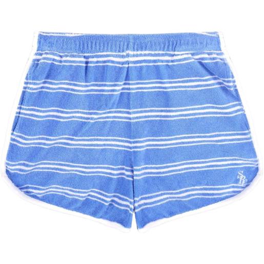 Sporty & Rich shorts a righe - blu