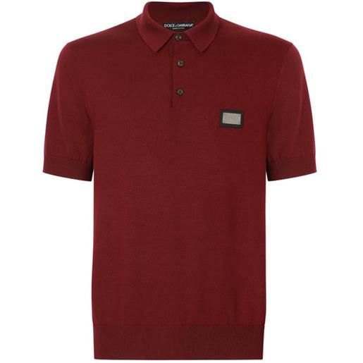 Dolce & Gabbana wool polo-shirt with branded tag