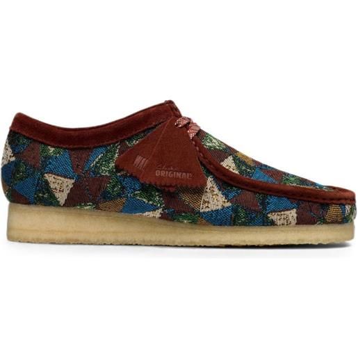 Clarks Originals polacchini wallabee con motivo geometrico - marrone