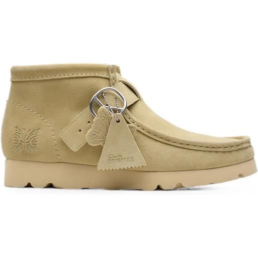 Clarks Originals x needles walla polacchini in pelle scamosciata - toni neutri