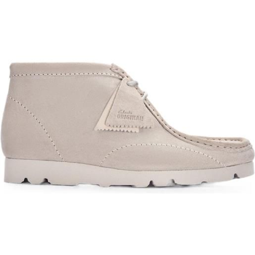 Clarks Originals polacchini wallabee boot in pelle scamosciata - toni neutri
