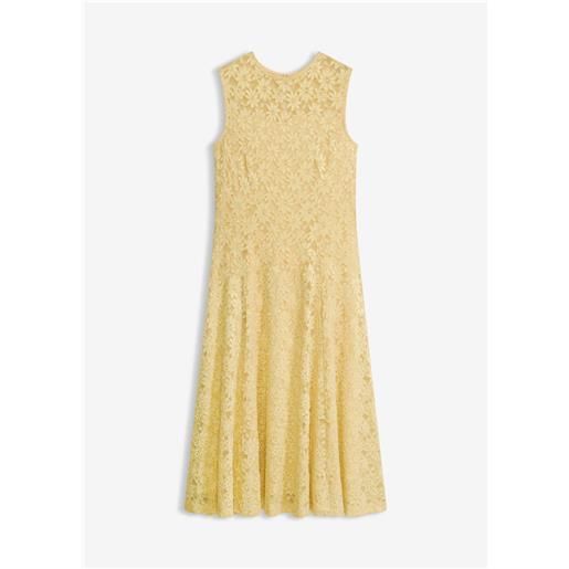 bonprix abito midi in pizzo-giallo