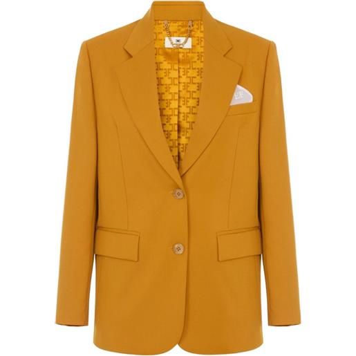 Elisabetta Franchi giacca in gabardine - giallo