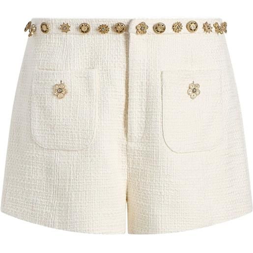Cinq A Sept shorts ansey con decorazione - bianco