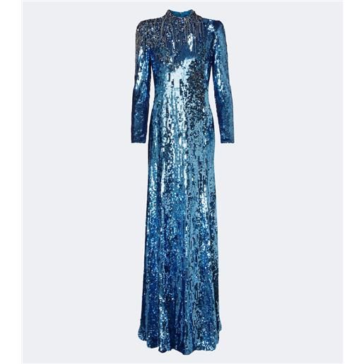 Jenny Packham abito lungo lina con paillettes