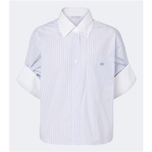Acne Studios camicia in popeline di cotone a righe