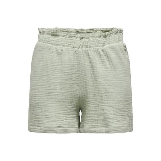 Jdy jdytheis shorts theis life mw wvn dia-pantaloncini, desert sage, l donna